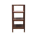 Wooden Storage Rack With 3 Shelves, Medium - Walnut