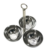 Serene Metal Serving Bowl - Silver