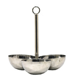 Serene Metal Serving Bowl - Silver