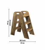 Lyro Wooden Step Ladder, Large - Natural