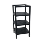 Wooden Storage Rack With 3 Shelves, SMall - Black