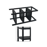 Wooden Storage Rack With 3 Shelves, SMall - Black