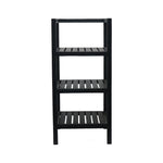 Wooden Storage Rack With 3 Shelves, SMall - Black