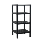 Wooden Storage Rack With 3 Shelves, SMall - Black