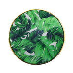 Floris Metal Side Table - Gold & Green