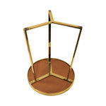 Floris Metal Side Table - Gold & Green