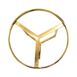 Floris Metal Side Table With Marble Top - Gold
