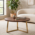 Trexo Wooden Coffee Table - Walnut