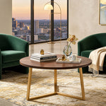 Trexo Wooden Coffee Table - Walnut