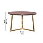 Trexo Wooden Coffee Table - Walnut