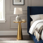 Zylen Steel Side Table - Gold