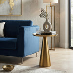 Zylen Steel Side Table - Gold