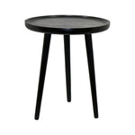 Tripod Wooden Side Table - Black