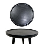 Tripod Wooden Side Table - Black
