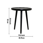 Tripod Wooden Side Table - Black