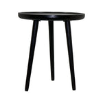 Tripod Wooden Side Table - Black
