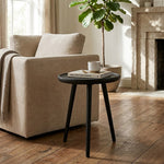 Tripod Wooden Side Table - Black