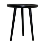 Tripod Wooden Side Table - Black