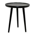 Tripod Wooden Side Table - Black