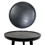 Tripod Wooden Side Table - Black