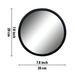 Wall Mirror With Metal Frame, Medium - Black