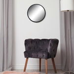 Black Decorative Metal Hook Mirror