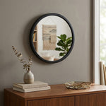 Black Decorative Hook Mirror
