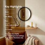 Black Decorative Hook Mirror