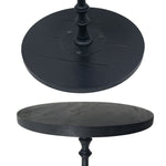 Timber Metal Side Table - Black