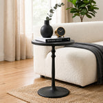 Timber Metal Side Table - Black