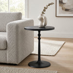 Timber Metal Side Table - Black