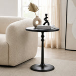 Timber Metal Side Table - Black