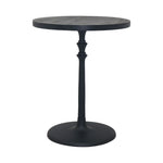 Timber Metal Side Table - Black