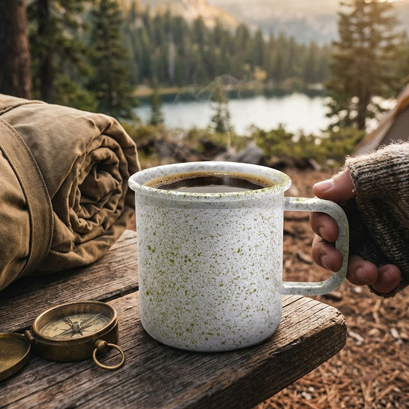 Metal Coffee Mug - White