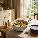 Elix Metal Serving Bowl - White