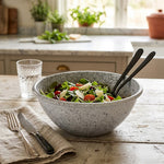 Elix Metal Serving Bowl - White