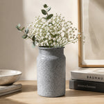 Metal Vase, Large - White