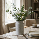 Metal Vase, Large - White