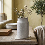 Metal Vase, Large - White