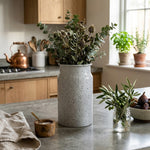 Metal Vase, Large - White