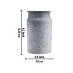 Metal Vase, Large - White