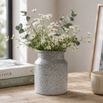 Metal Vase, Large - White