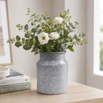 Metal Vase, Large - White
