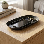 Luma Metal Serving Tray - Black