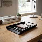 Cylix Metal Serving Tray - Black