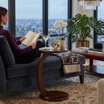 Elff Wooden Laptop Table - Walnut