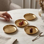 Metal Coaster, Set Of 4 - Gold
