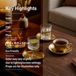 Metal Coaster, Set Of 4 - Gold