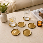 Metal Coaster, Set Of 6 - Silver