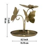 Metal Butterfly Jewellery Organiser - Gold
